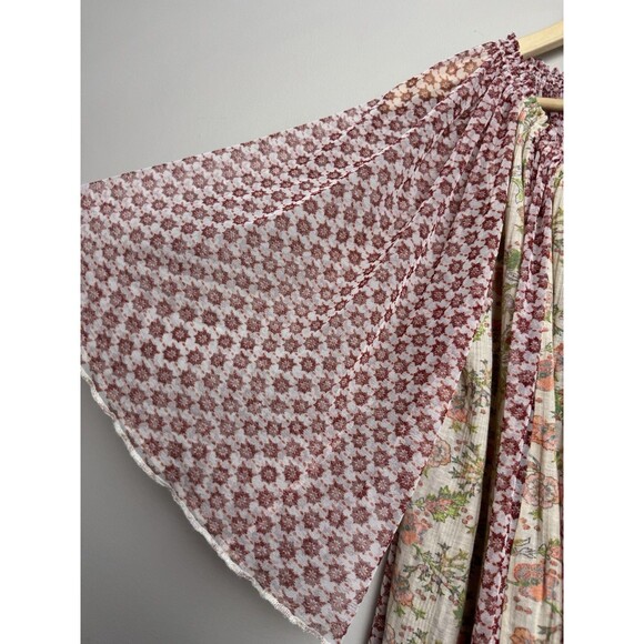 Free People Because I Love You Tunic Top Womens Size Small Sheer Oversized Boho - Picture 4 of 6